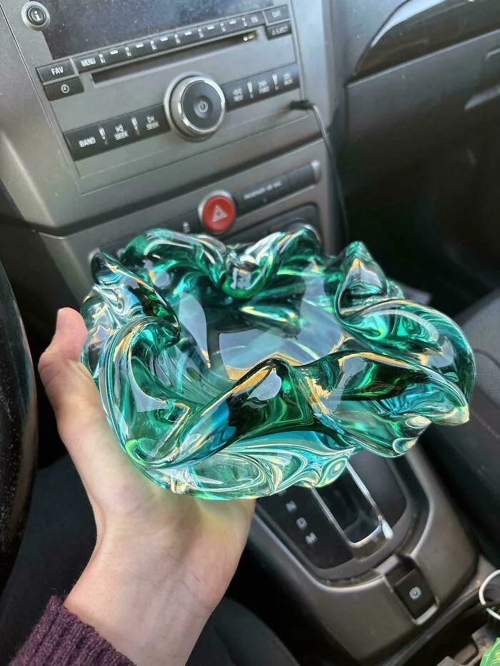 Had To Show Off This Beautiful Murano Sommerso Ashtray I Purchased From An Antique Dealer Buddy
