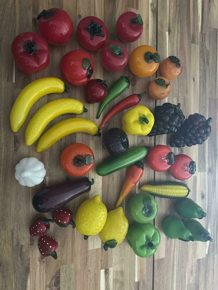 My Collection Of Glass Fruit That Has All Been Thrifted In The Last Year