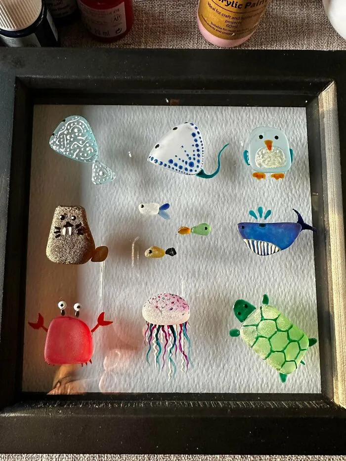 Sea Glass Pictures My Daughter Made