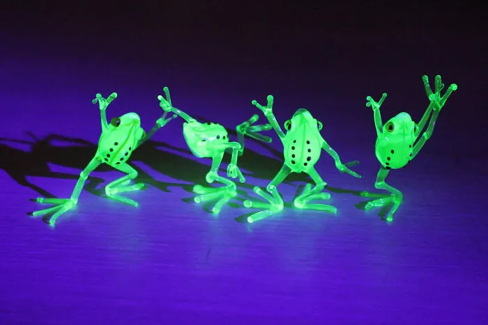 Please Rate From 1 To 10 The Uranium Glass Frog Figurines That I Crafted Myself
