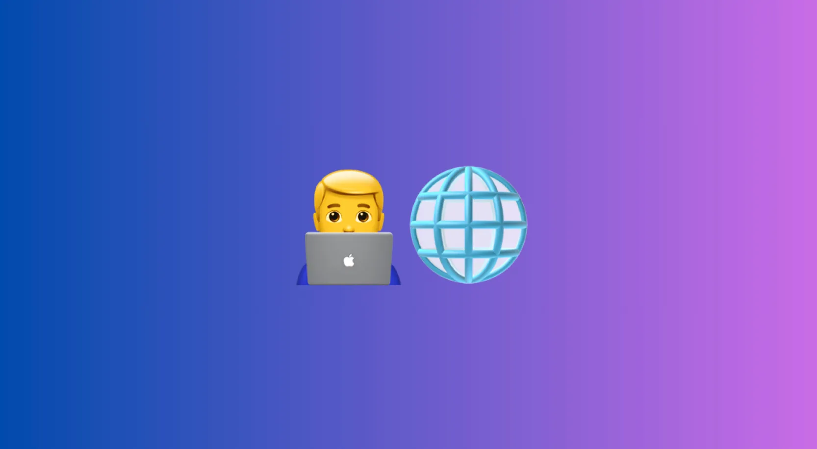 Emoji combo showing a man using laptop, a globe, and another laptop, guessing the famous movie from the emoji combo.
