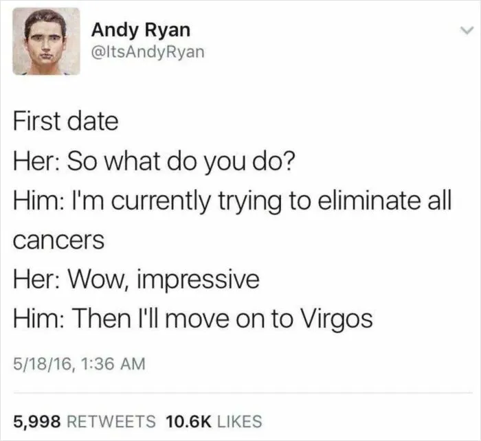 Virgos Better Run Now