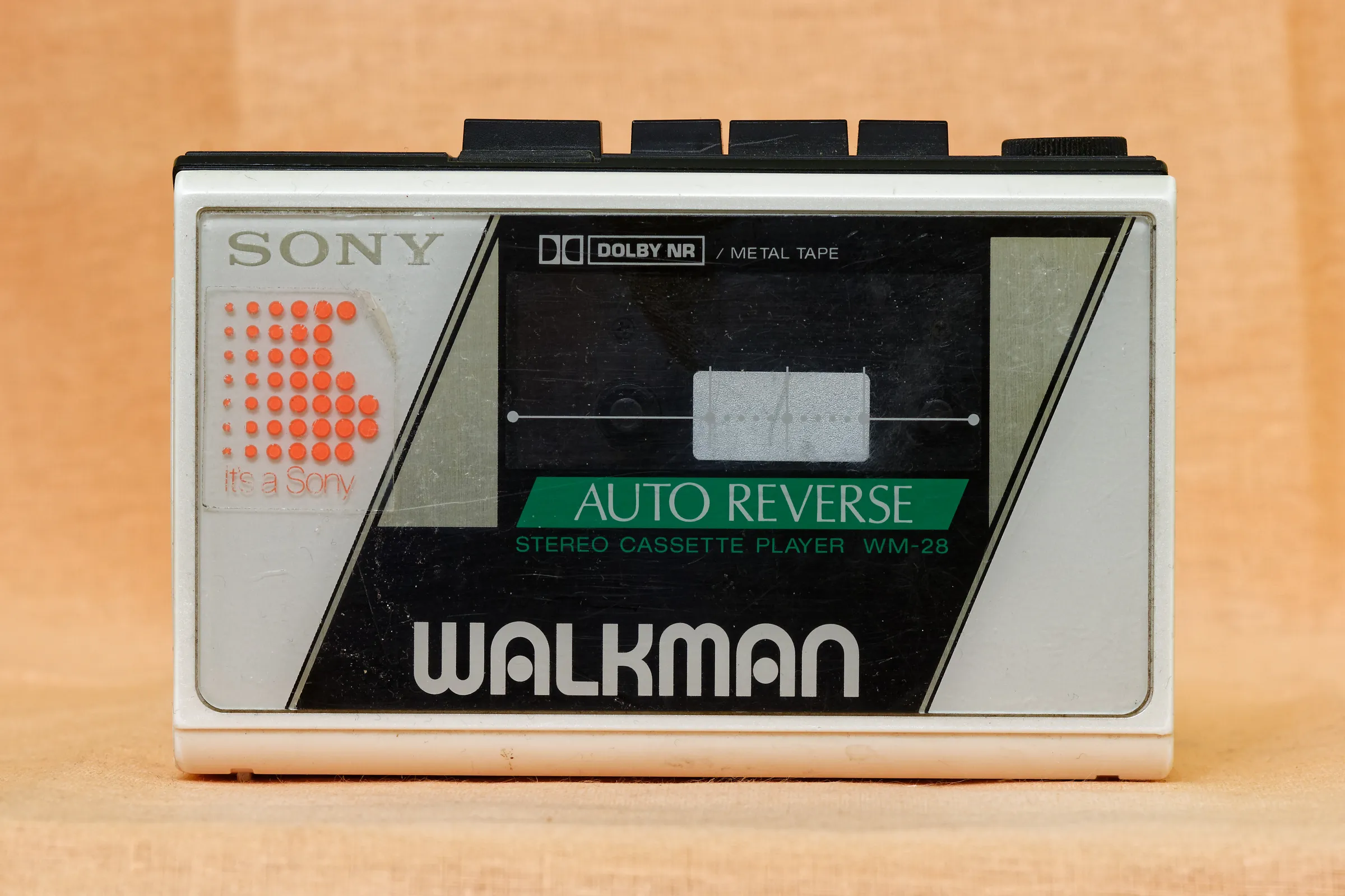 Sony Walkman music player representing countries that were first in portable personal music players.