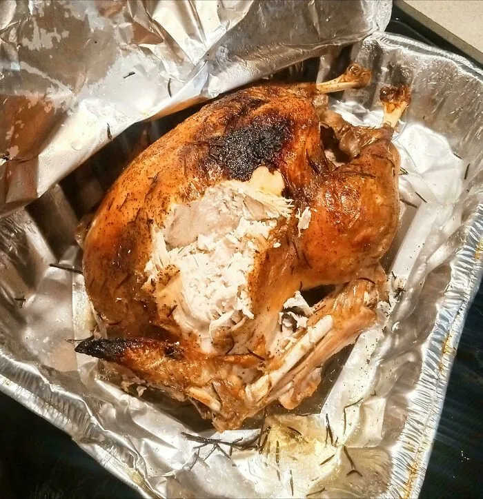 Asked My Brother To Watch My Turkey, Came Back To This