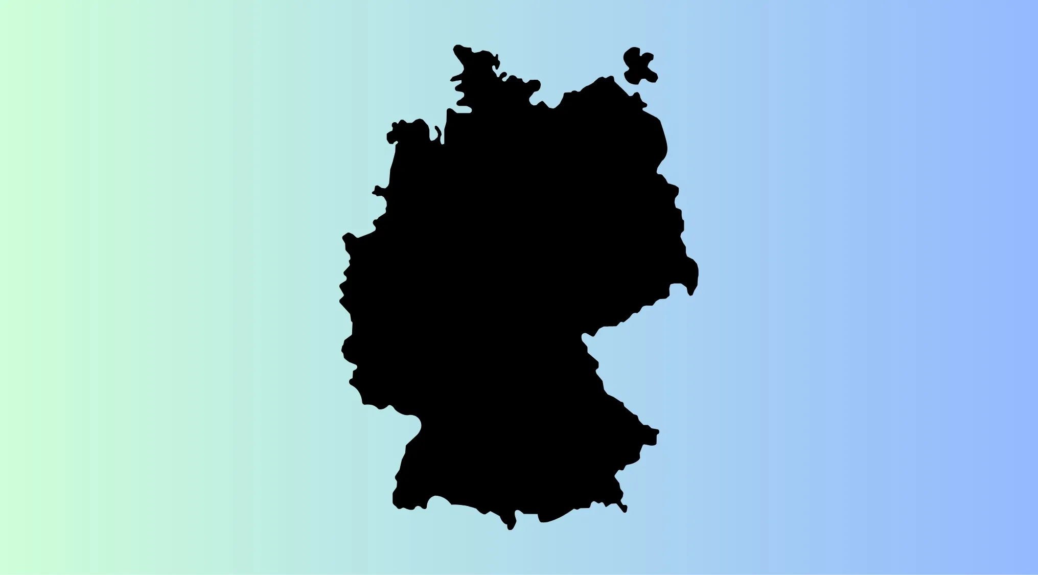 Outline of a European country silhouette used for guess the European country by its outline quiz.