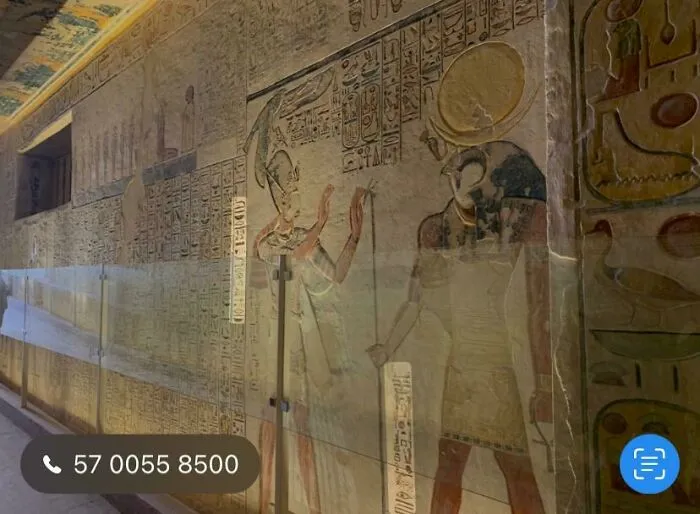 Just Got Back From Egypt And Was Sorting Pictures. Phone Detected A Phone Number In The Hyeroglyphs ?!