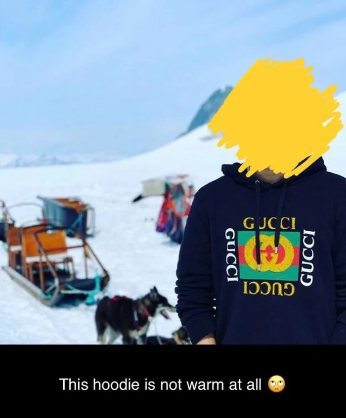 Friend Is Mad His $1,280.00 Hoodie Isn’t Warm Enough On His Trip To Alaska