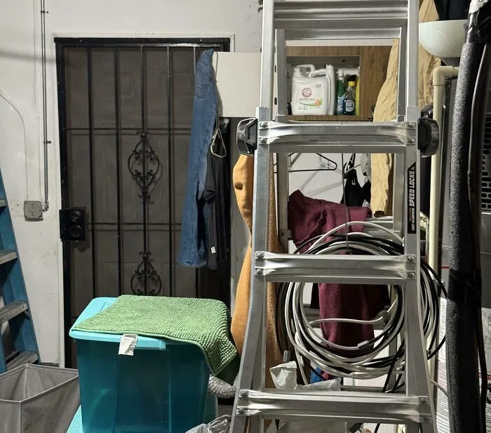 Gasped When I Saw This Hoodie Drying In The Garage!