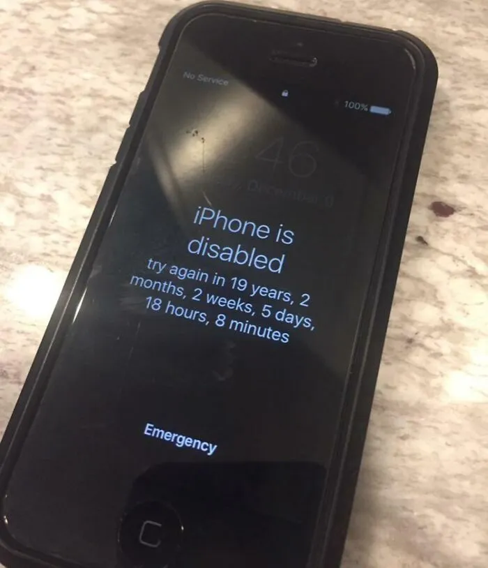 My Sister Was Messing With My Old Phone And Somehow Disabled It For 20 Years