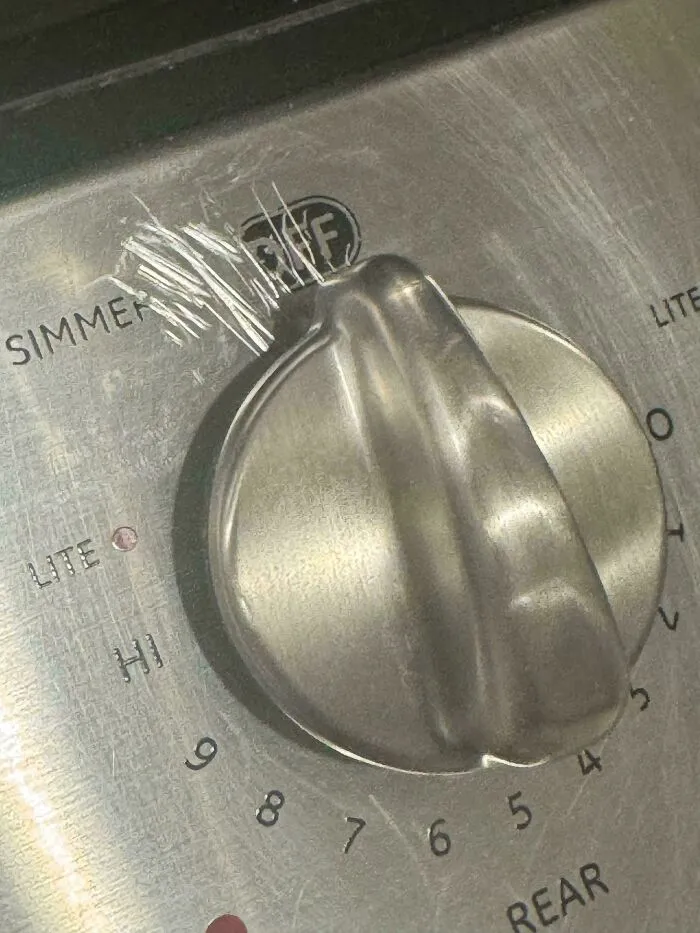 Friend Gouged My Stainless Steel Oven With A Screwdriver Because He Didn’t Know He Had To Push In The Dial To Use It