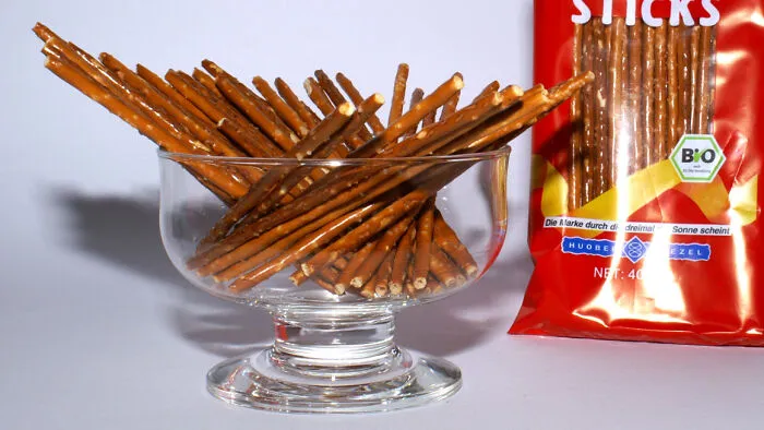 When having any stick-shaped snacks with my friends, we would copy the adults that we saw smoking, as if those pretzel sticks were cigarettes.