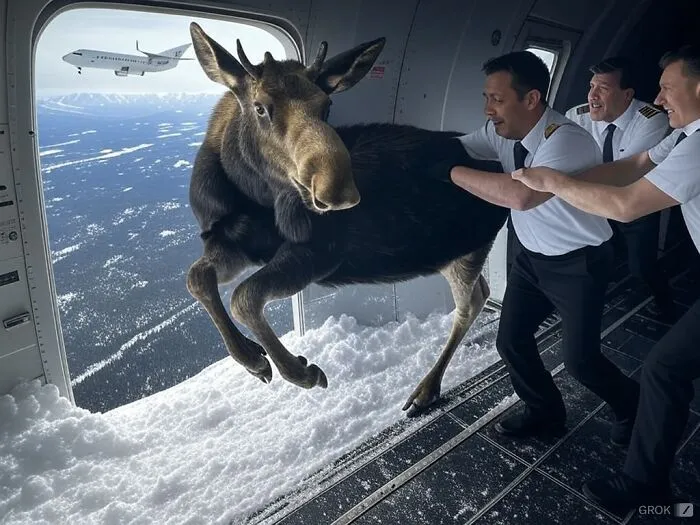 Alaska Had To Clarify: Don’t Push Moose From Moving Planes