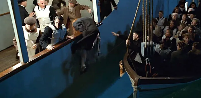 In Titanic, Rose jumps out of the lifeboat that would have guaranteed her survival and goes back onto the sinking ship. She does it to stay with her new love interest. Later, this choice turned out to put both of their lives at risk.