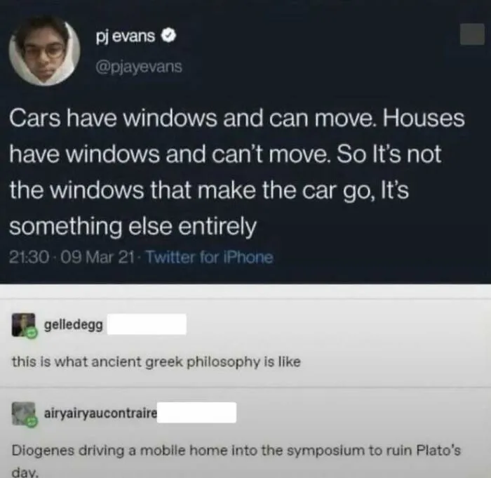 Modern Day Plato. 😂