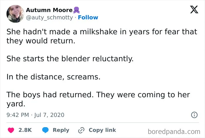 She Hadn't Made A Milkshake In Years For Fear That The Would Return