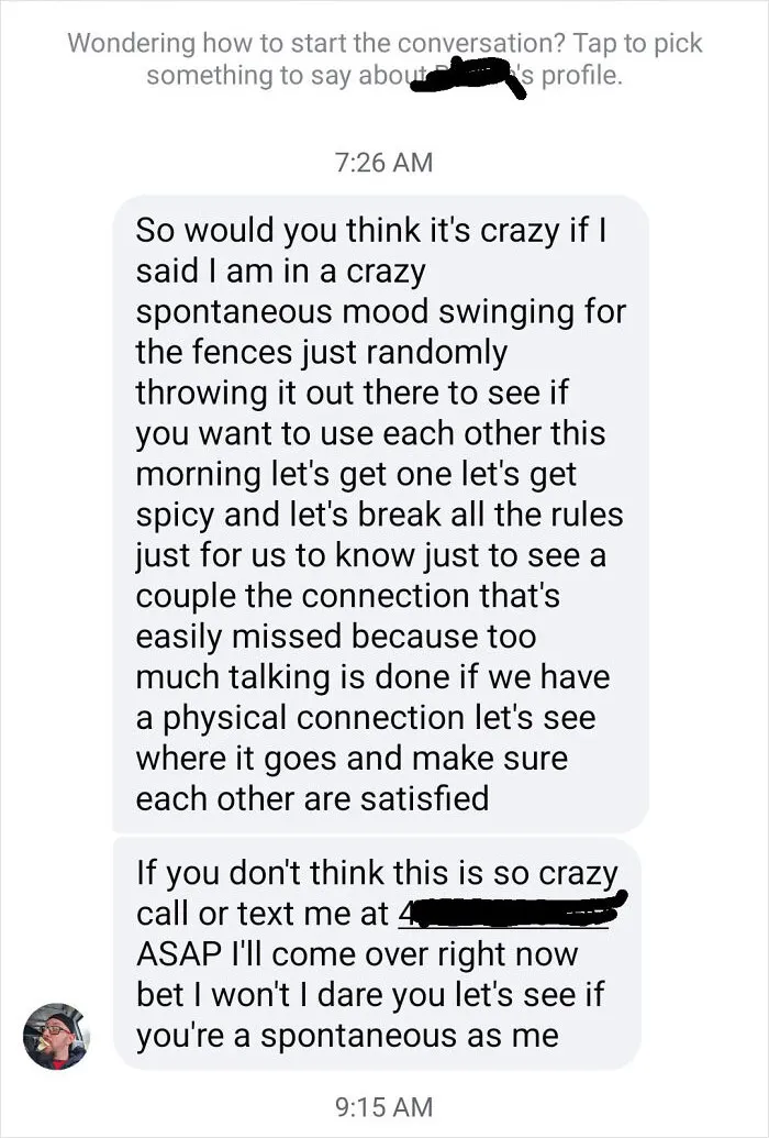 What An Opening Message! 😬
