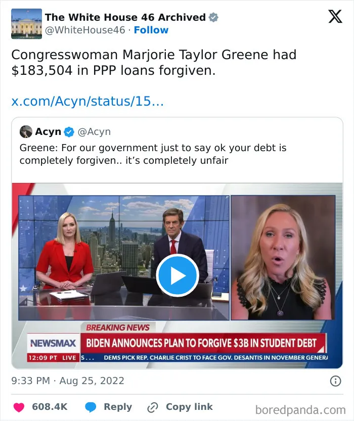 Imagine Getting Called Out By The Official White House Account