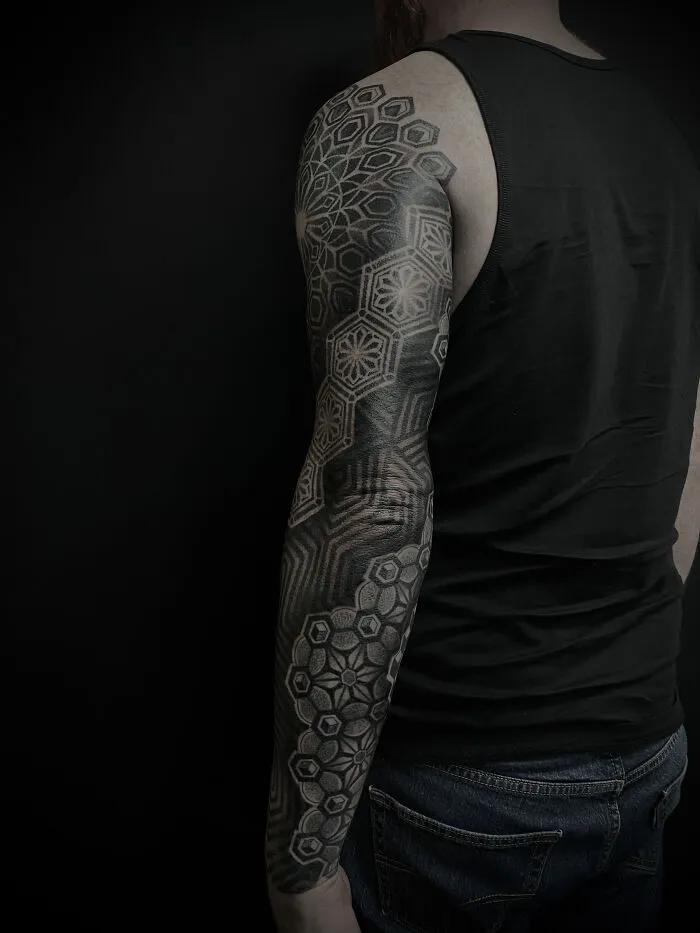 Sacred Geometry Honeycomb Sleeve