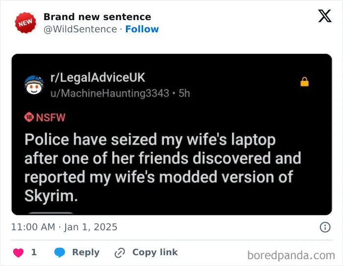 83 Absolutely Unhinged “New” Sentences That Have No Business Being This Funny