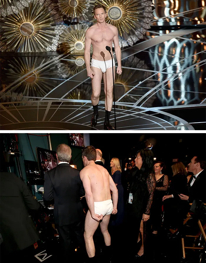 Neil Patrick Harris Strips Down To His Underwear (2015)