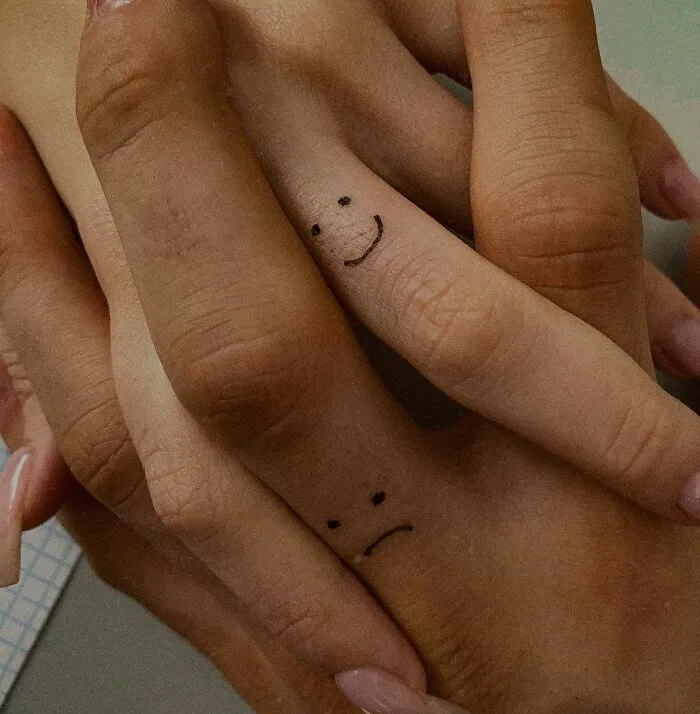 Smiling And Sad Faces