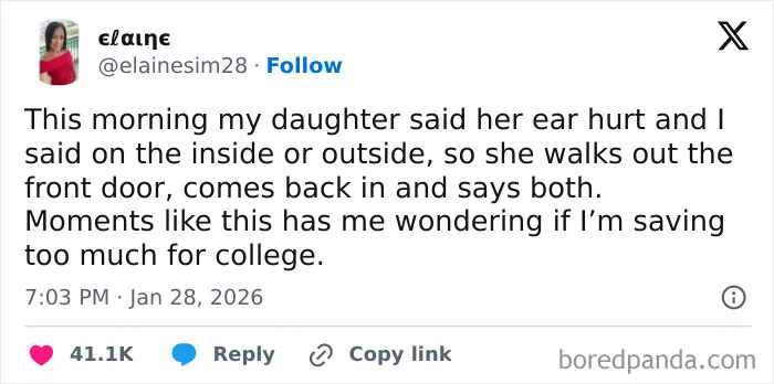 Maybe The Kid Is Serenely Sarcastic
