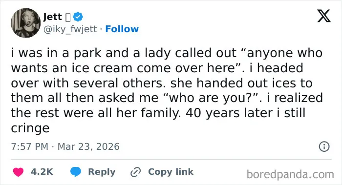 Screenshot of a humorous tweet about a mistaken identity moment, highlighting funny tweets about the US experience.