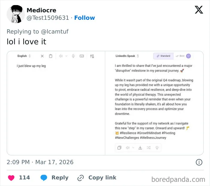 Someone Made A Google Translator For LinkedIn And The Results Are Absolutely Hilarious