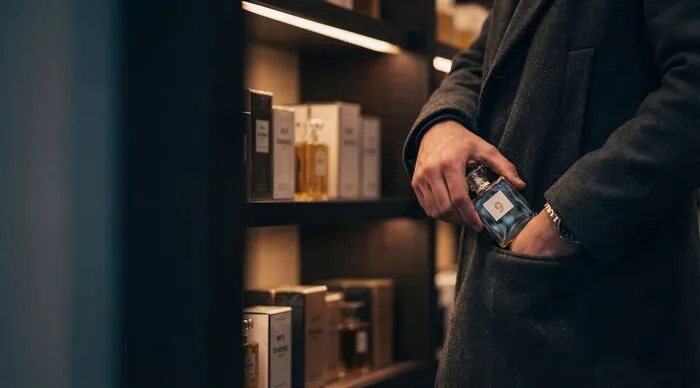 You see a friend shoplifting an expensive perfume.