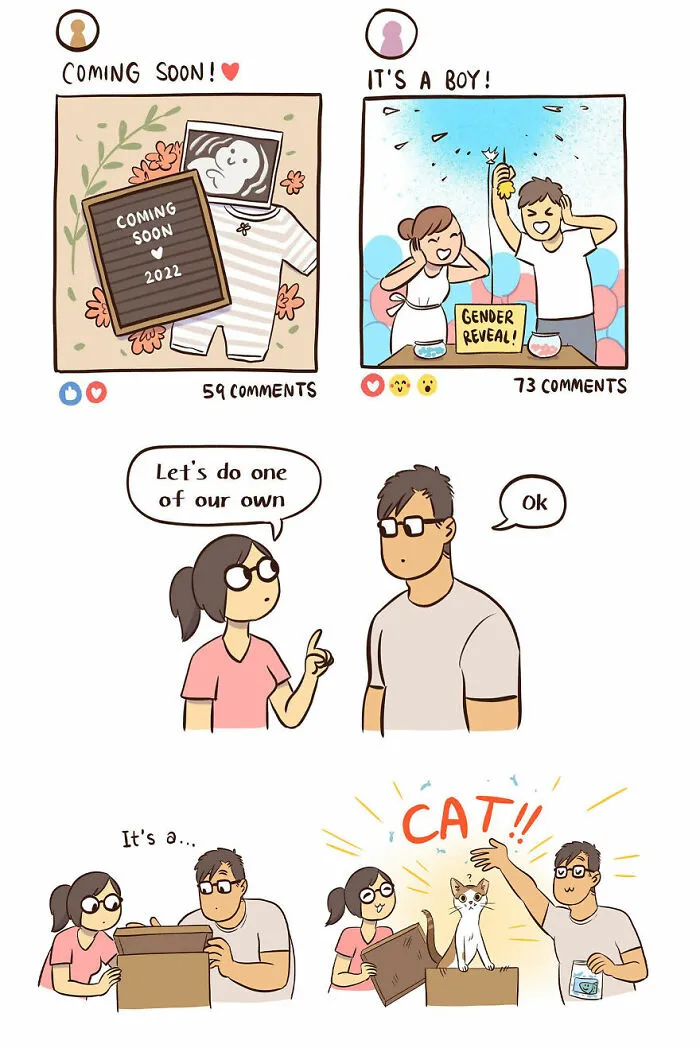 50 Clever Comics By Bonnie Pang That Perfectly Capture Modern Relationships