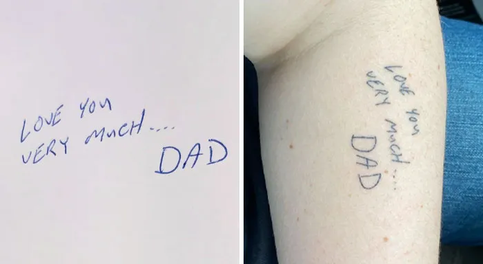 Is This Poorly Done? My Dad Passed Away 6 Years Ago. This Is One Of The Only Things I Have Left Of Him