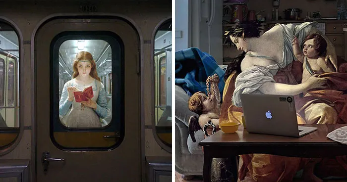 What If People From Classical Paintings Lived Today? This Artist Imagined It In 60 Works (Best Pics)