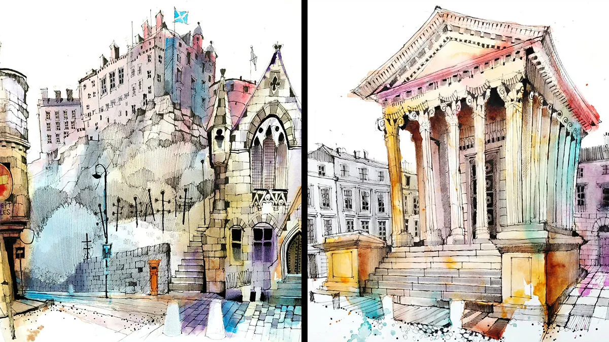 37 Beautiful Watercolor And Ink Sketches By Ian Fennelly That Capture The Spirit Of A Place