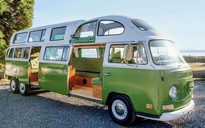 This 6-Wheeled Limo Is Constructed From Various Beetle & Campervan Parts! The Owner Dropped By Last Time I Shared This