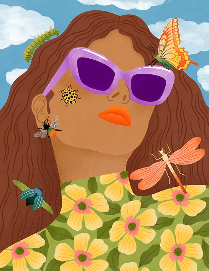 This Dutch Artist Creates 30 Playful And Colorful Illustrations Celebrating Feminine Energy