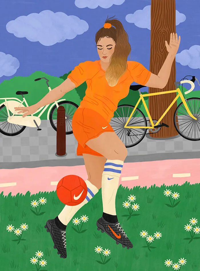 This Dutch Artist Creates 30 Playful And Colorful Illustrations Celebrating Feminine Energy