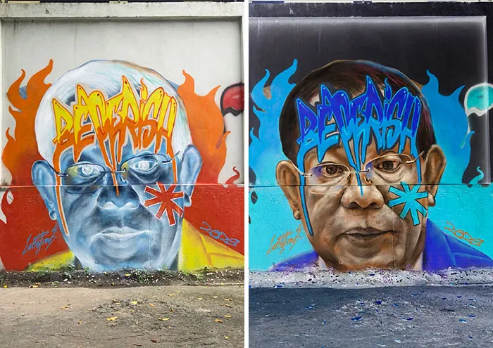 Thai Street Artist LuckyLeg Makes Murals That Feel Beautiful And Uncomfortable (34 Pics)
