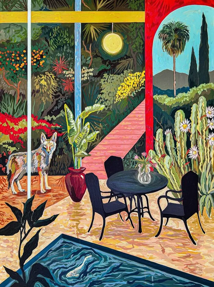 Bright And Inviting At First, Paintings By This Artist Slowly Reveal Something Unsettling (40 Pics)