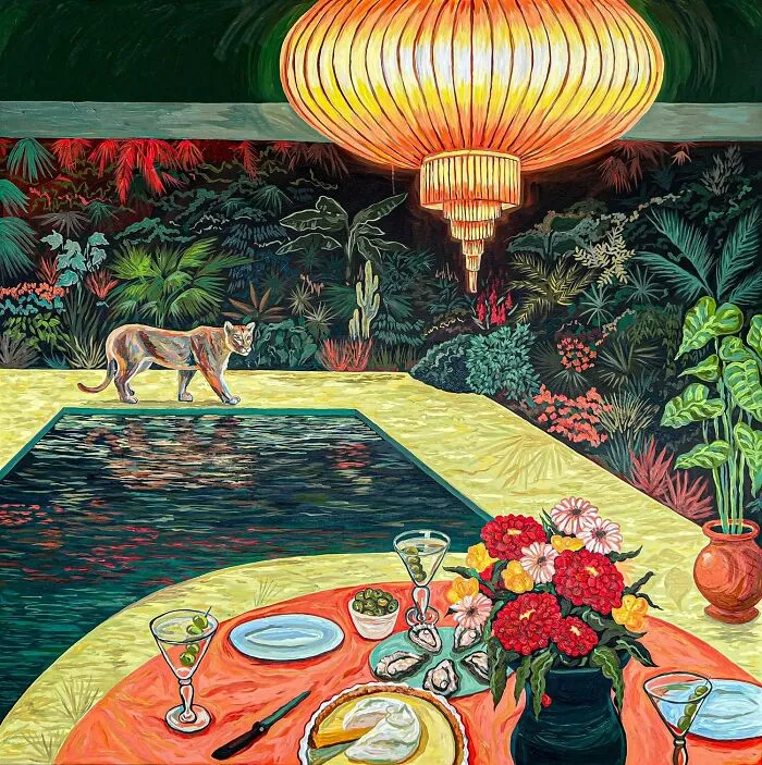 Bright And Inviting At First, Paintings By This Artist Slowly Reveal Something Unsettling (40 Pics)