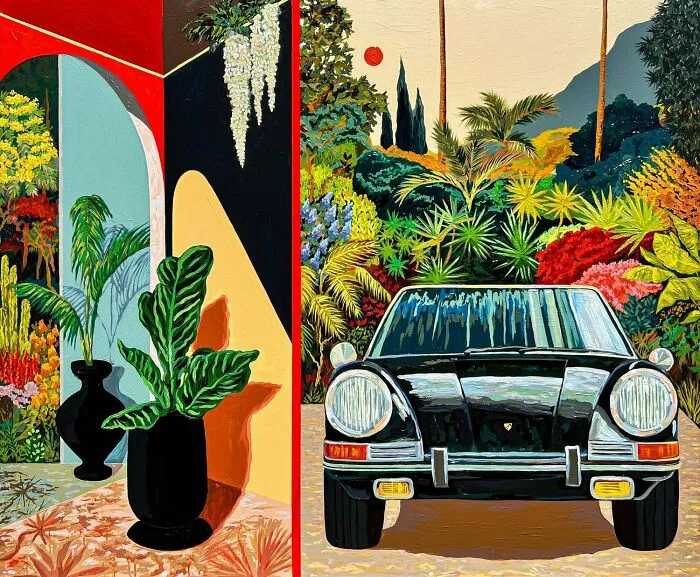 Bright And Inviting At First, Paintings By This Artist Slowly Reveal Something Unsettling (40 Pics)