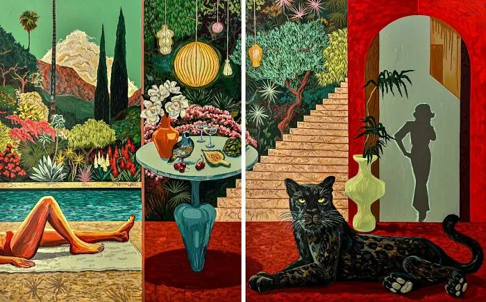 Bright And Inviting At First, Paintings By This Artist Slowly Reveal Something Unsettling (40 Pics)