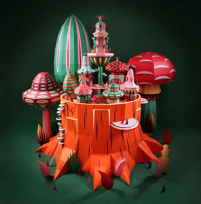 This French Artist Duo Turns Ordinary Paper Into Incredible Handcrafted Worlds (29 Pics)