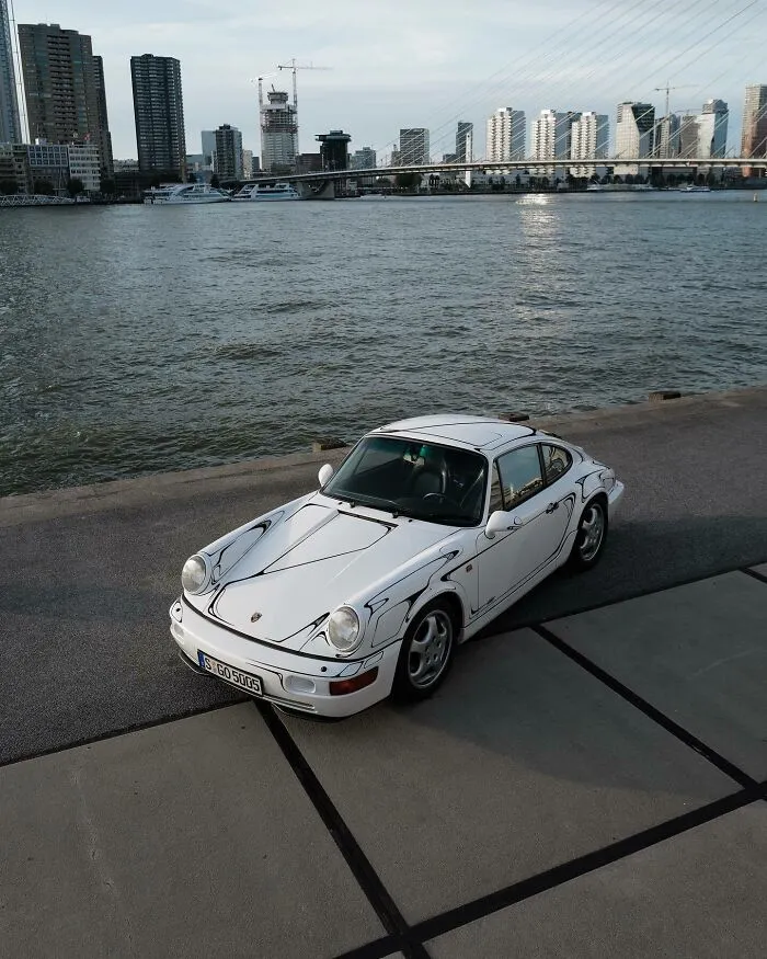 Hand-Painted Porsche By  Hanna Schönwald