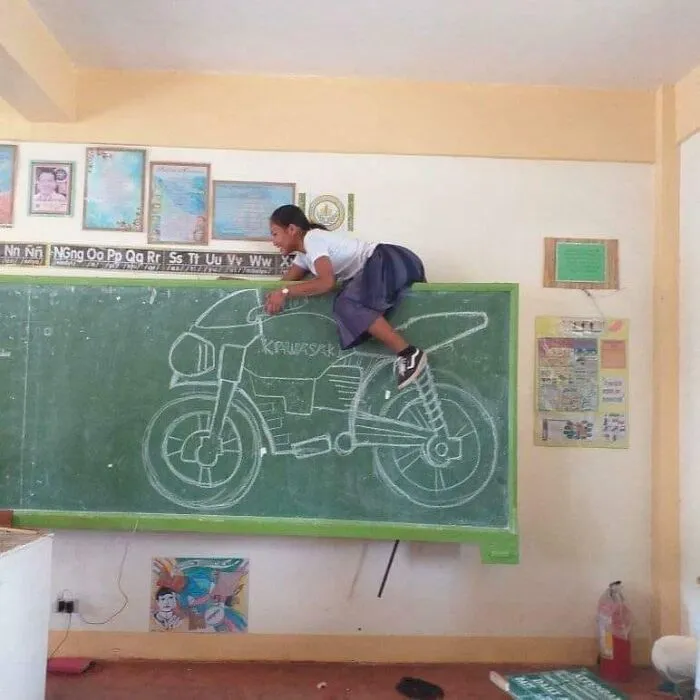 Le gustan las motos