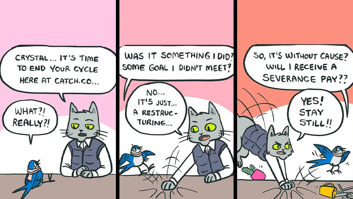 The Bird Office Saga Ends with 60 New Comics By Lark About Birds Working For A Boss Cat