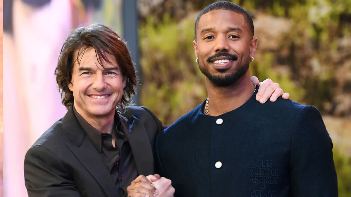 "Seems Terrifying": Fans Spot Bizarre Detail In Photo Of Tom Cruise Hugging Michael B. Jordan