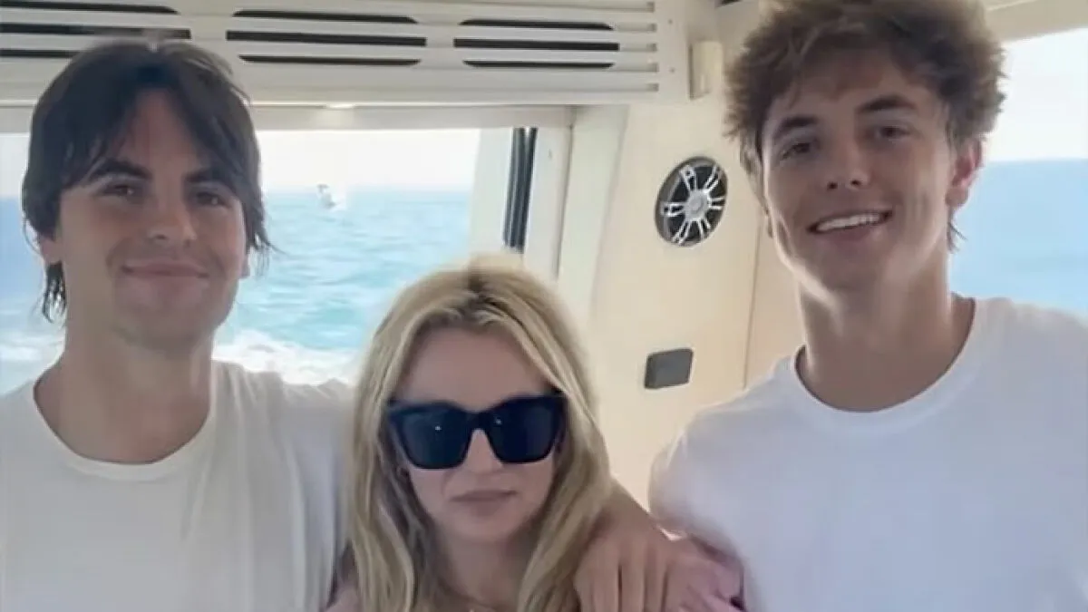 Britney Spears’ Video With Sons On Yacht Sparks Claims Of Her Being Replaced By Clone Or AI