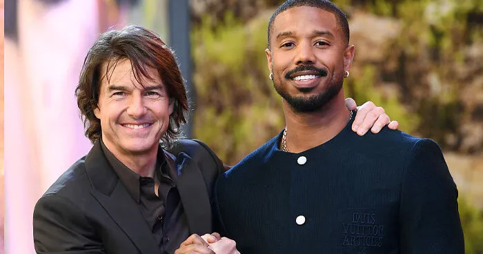 "Seems Terrifying": Fans Spot Bizarre Detail In Photo Of Tom Cruise Hugging Michael B. Jordan