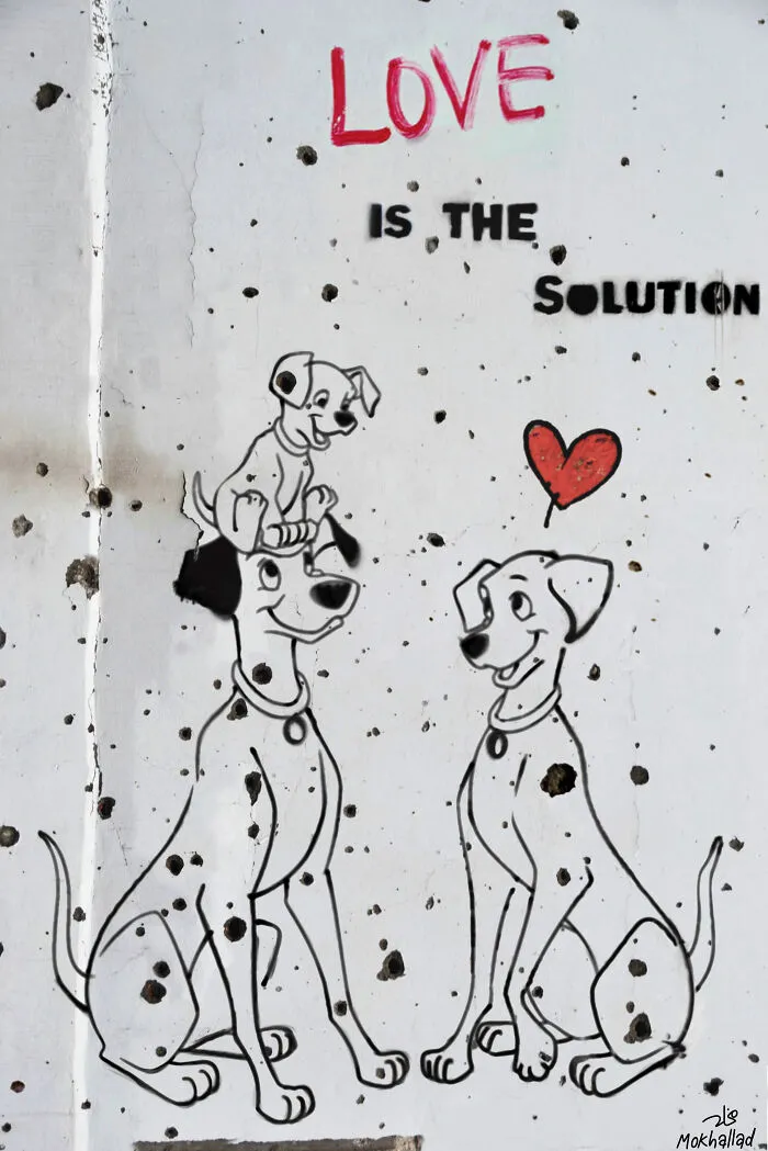This Artist Transforms The Scars Of War Into Street Art Full Of Hope (11 Pics)