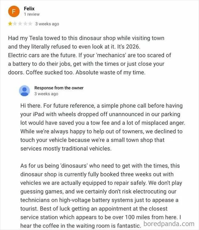 Entitled Tourist Is Furious That Small-Town Auto Shop Won’t Fix His iPad On Wheels